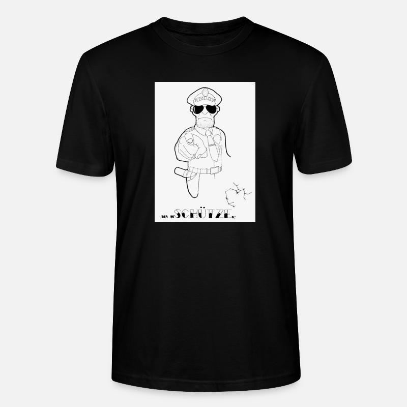 Schütze - Stanley/Stella Unisex Bio-T-Shirt CRAFTER - Schwarz