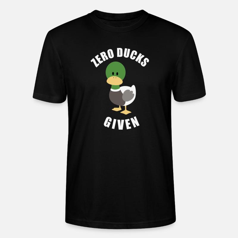 Zero Ducks Given Ente - Stanley/Stella Unisex Bio-T-Shirt CRAFTER - Schwarz