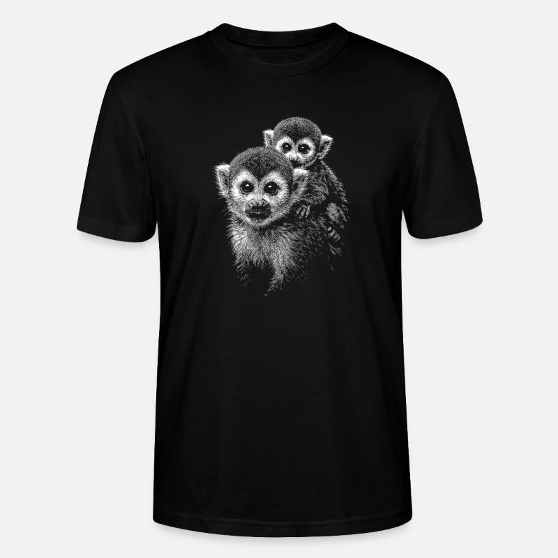 Totenkopfaffe - Stanley/Stella Unisex Bio-T-Shirt CRAFTER - Schwarz