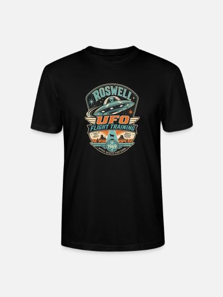 ROSWELL UFO FLIGHT TRAINING - Stanley/Stella Unisex Bio-T-Shirt CRAFTER - Schwarz