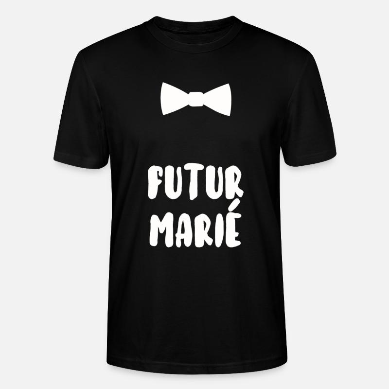 Futur marié - T-shirt bio CRAFTER Stanley Stella Unisexe - noir