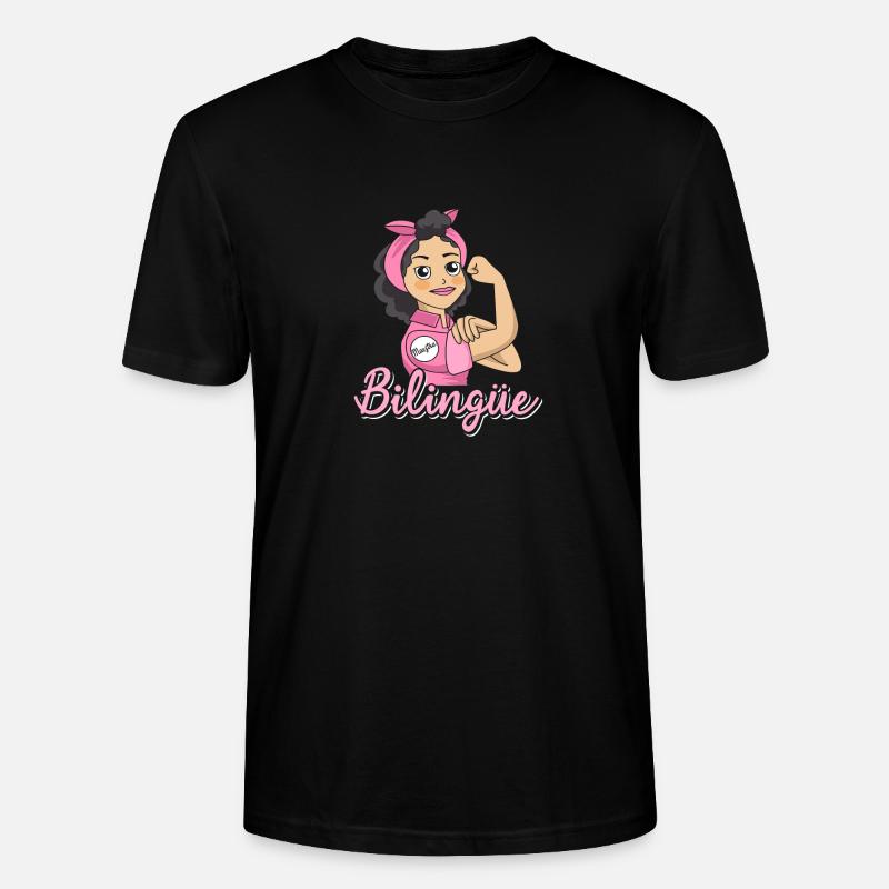 Bilingüe - Stanley/Stella Unisex Bio-T-Shirt CRAFTER - Schwarz