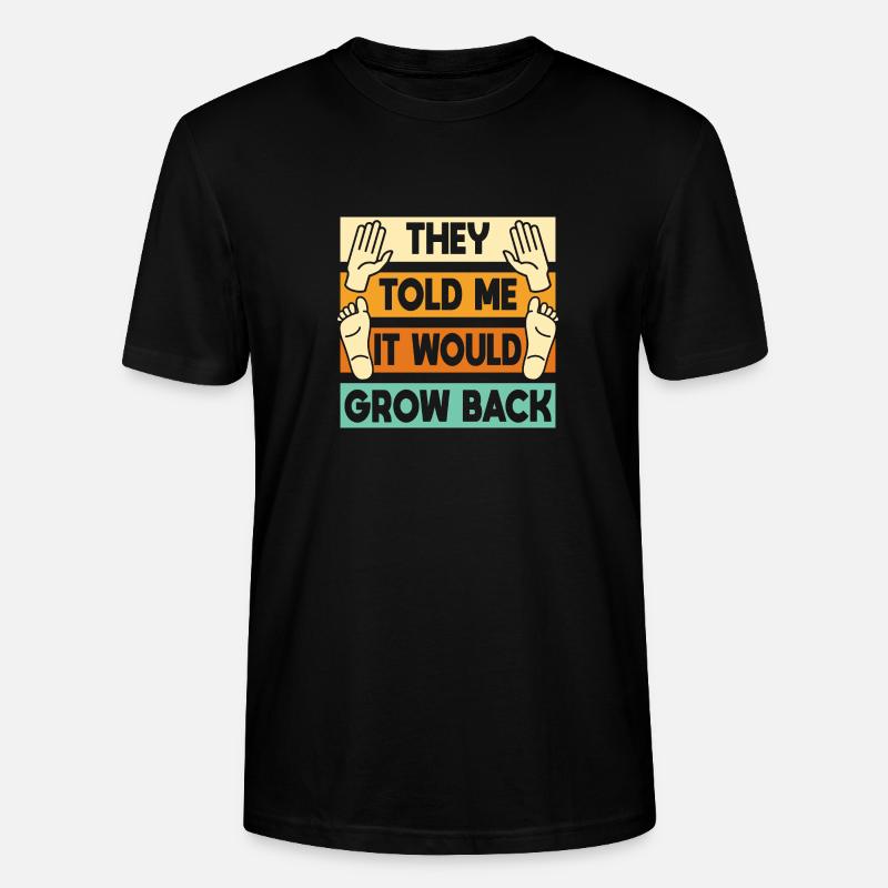 It Would Grow Back - Stanley/Stella Unisex Bio-T-Shirt CRAFTER - Schwarz