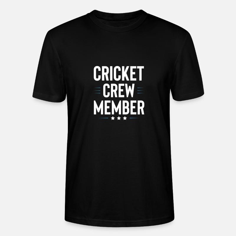 Équipe de cricket - T-shirt bio CRAFTER Stanley Stella Unisexe - noir