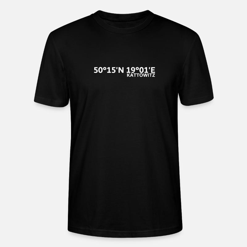 Coordonnées de Katowice - T-shirt bio CRAFTER Stanley Stella Unisexe - noir