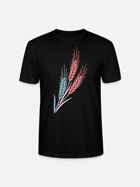 Getreide 3 grain farm farmer cereales - Stanley/Stella Unisex Bio-T-Shirt CRAFTER - Schwarz