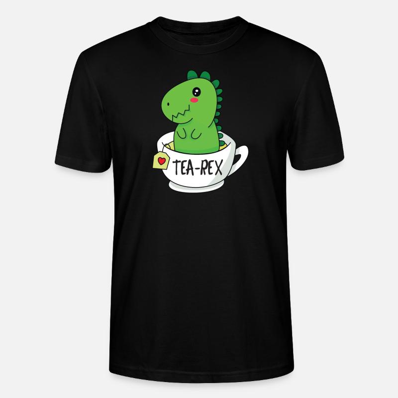 Tea Rex - Stanley/Stella Unisex Bio-T-Shirt CRAFTER - Schwarz
