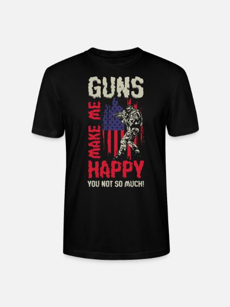 Waffe Gewehr Jagd - Stanley/Stella Unisex Bio-T-Shirt CRAFTER - Schwarz