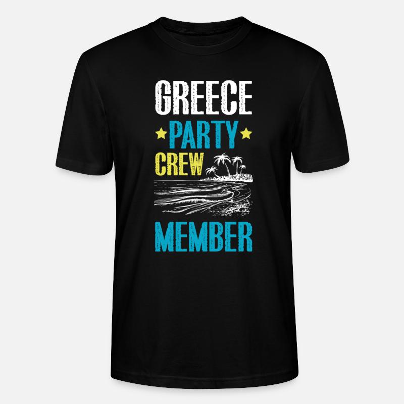 Greece Party Crew - Stanley/Stella Unisex Bio-T-Shirt CRAFTER - Schwarz