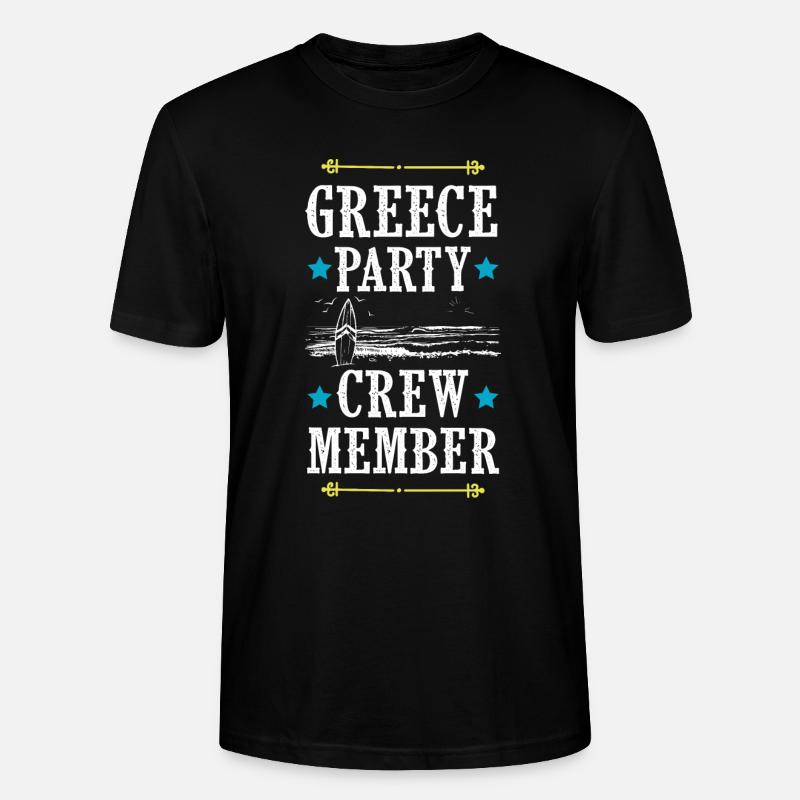 Greece Party Crew - Stanley/Stella Unisex Bio-T-Shirt CRAFTER - Schwarz