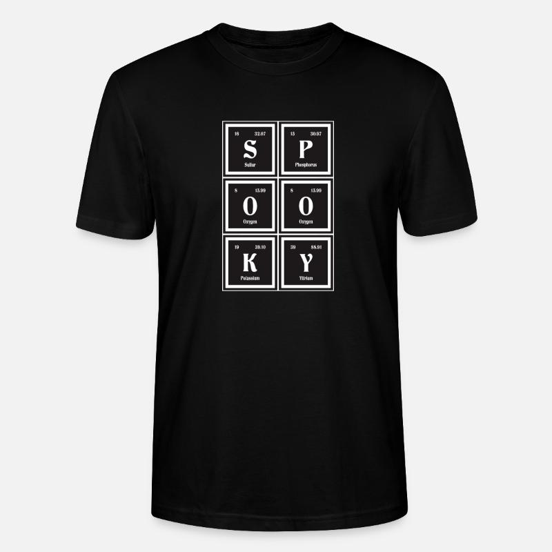 Spooky - Periodensystem der Elemente - Stanley/Stella Unisex Bio-T-Shirt CRAFTER - Schwarz