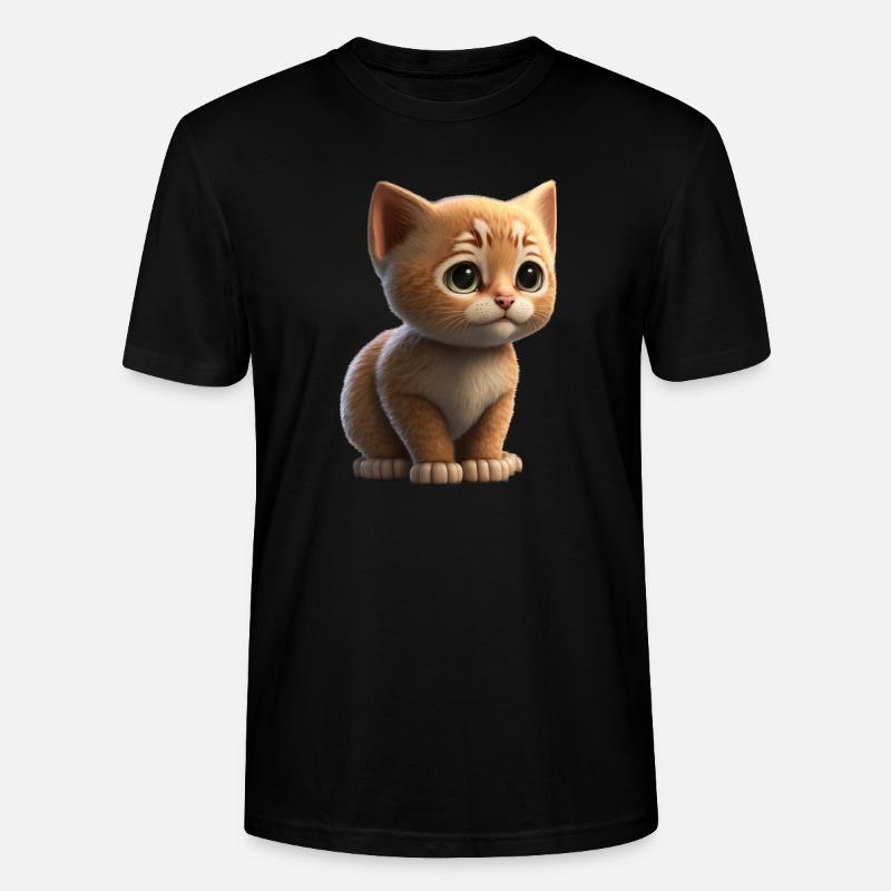 Mignon bébé chat - T-shirt bio CRAFTER Stanley Stella Unisexe - noir