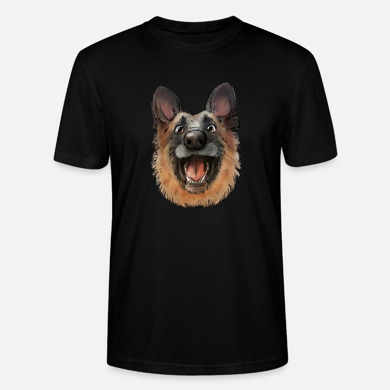 Schäferhund - Stanley/Stella Unisex Bio-T-Shirt CRAFTER - Schwarz
