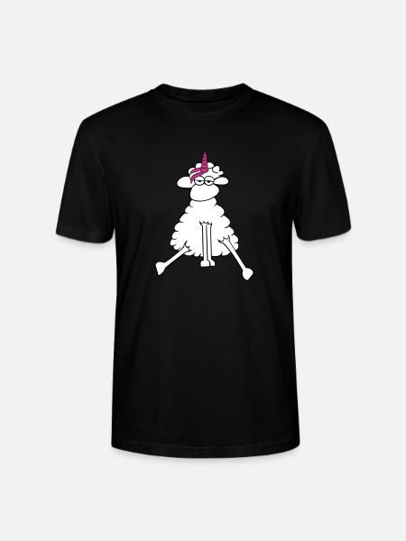 Einhorn locke - Stanley/Stella Unisex Bio-T-Shirt CRAFTER - Schwarz