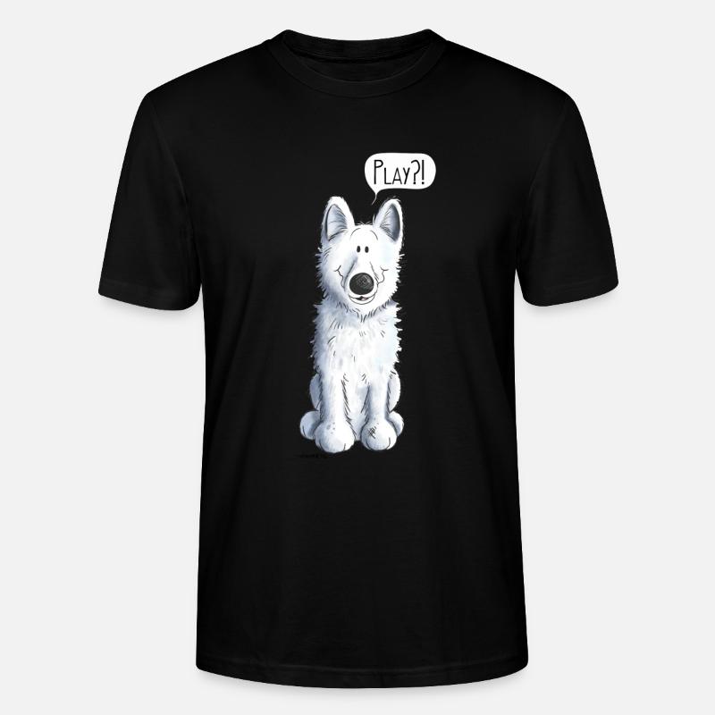 Schweizer Schäferhund Play - Stanley/Stella Unisex Bio-T-Shirt CRAFTER - Schwarz