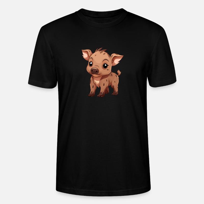 Dzik - Ekologiczna koszulka typu unisex Stanley/Stella CRAFTER - czarny