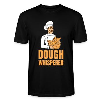 Baker Dough Whisperer - Stanley/Stella CRAFTER Unisex Organic T-Shirt - black - Front - Alina (178cm) & Michal (187cm)