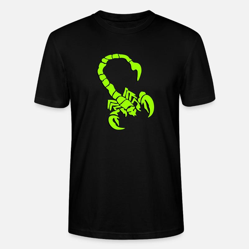 skorpion_01_3d - Stanley/Stella Unisex Bio-T-Shirt CRAFTER - Schwarz