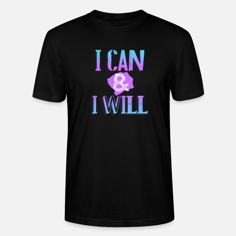 I Can & I Will - Stanley/Stella Unisex Bio-T-Shirt CRAFTER - Schwarz