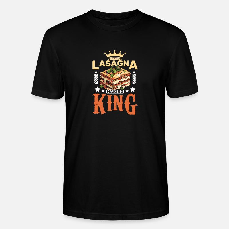 Lasagna making king - Stanley/Stella Unisex Bio-T-Shirt CRAFTER - Schwarz