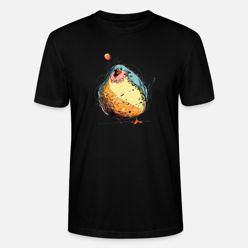 Gros oiseau gras - T-shirt bio CRAFTER Stanley Stella Unisexe - noir
