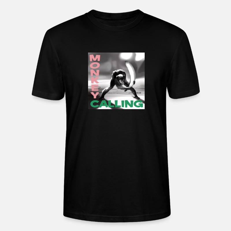 Monkey Calling - Stanley/Stella Unisex Bio-T-Shirt CRAFTER - Schwarz