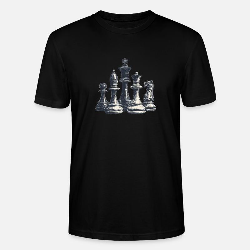 Schach - Stanley/Stella Unisex Bio-T-Shirt CRAFTER - Schwarz
