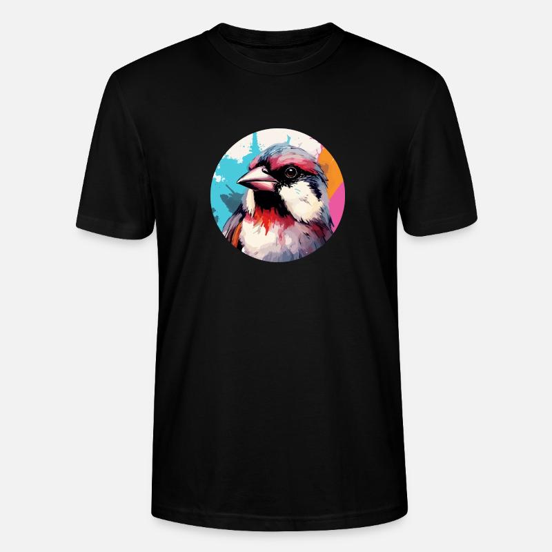 Haussperling - Stanley/Stella Unisex Bio-T-Shirt CRAFTER - Schwarz