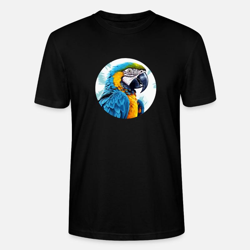 Ara bleu-or - T-shirt bio CRAFTER Stanley Stella Unisexe - noir