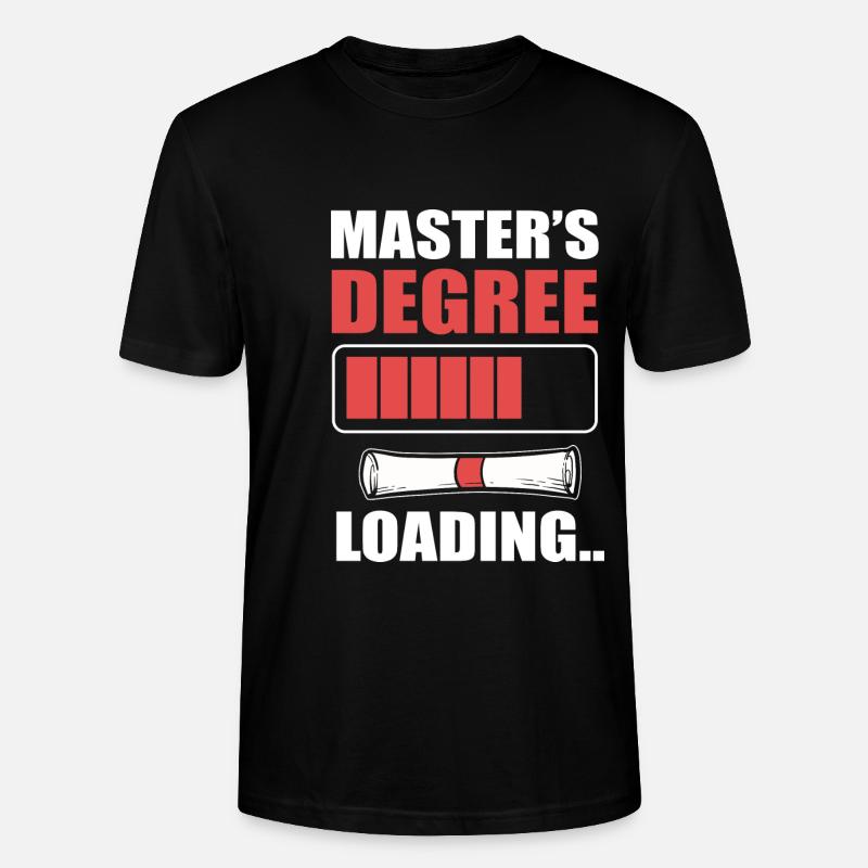 Master Studium Abschlussfeier - Stanley/Stella Unisex Bio-T-Shirt CRAFTER - Schwarz