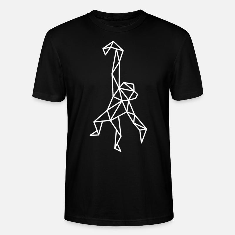 Affe Geometrisch Linie - Stanley/Stella Unisex Bio-T-Shirt CRAFTER - Schwarz