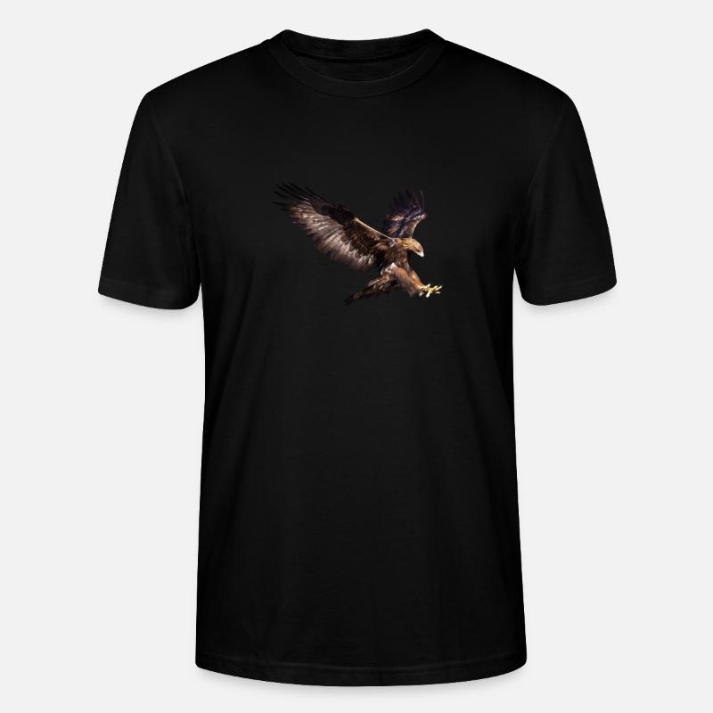 Flying Eagle - Stanley/Stella CRAFTER Unisex Organic T-Shirt - black