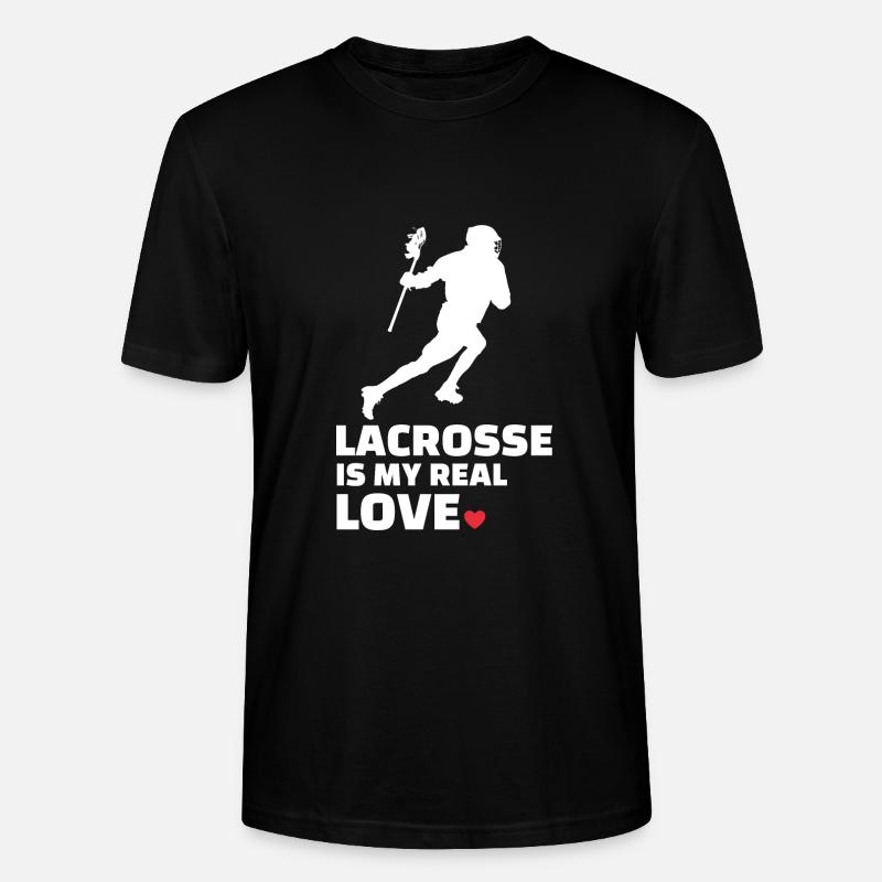 Ich Liebe Lacrosse - Stanley/Stella Unisex Bio-T-Shirt CRAFTER - Schwarz