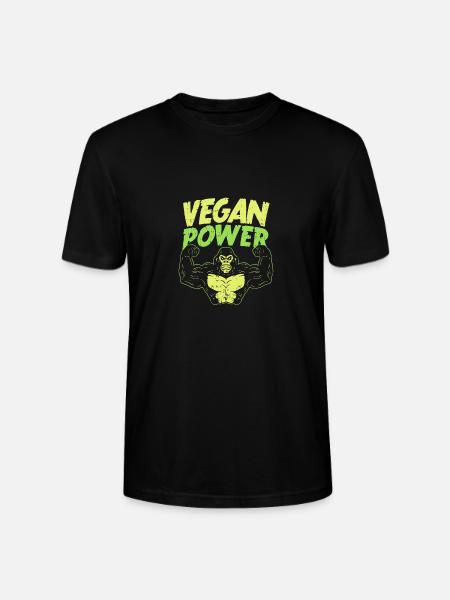 Vegan Power - Stanley/Stella Unisex Bio-T-Shirt CRAFTER - Schwarz