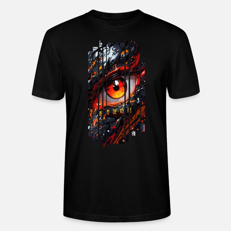 Cyborg Eyes Drachenmädchen - Stanley/Stella Unisex Bio-T-Shirt CRAFTER - Schwarz