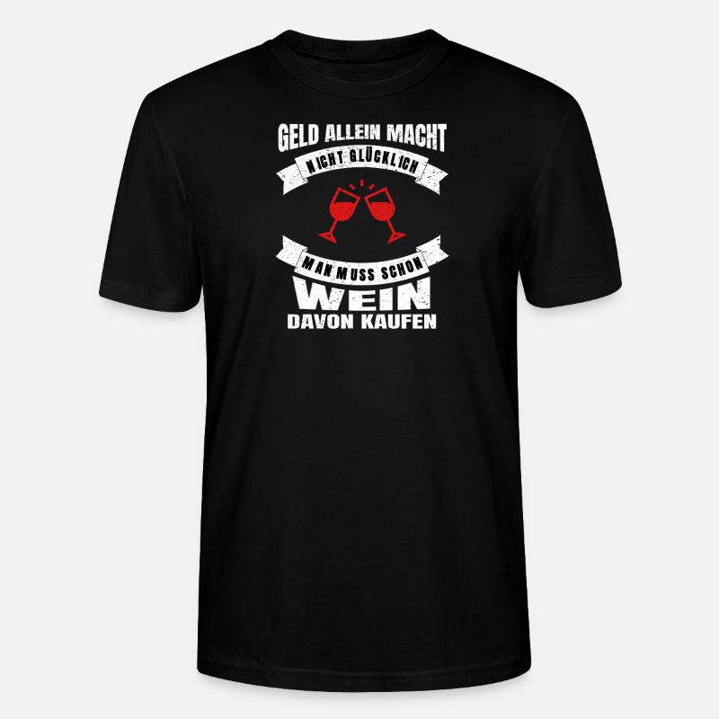Wein - Stanley/Stella Unisex Bio-T-Shirt CRAFTER - Schwarz