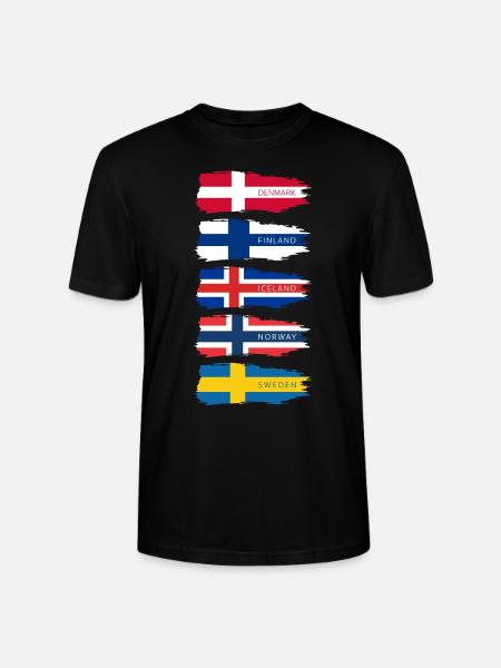Scandinavia - Stanley/Stella CRAFTER Unisex Organic T-Shirt - black