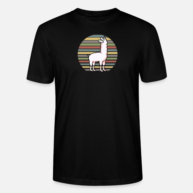 Lama - Stanley/Stella Unisex Bio-T-Shirt CRAFTER - Schwarz