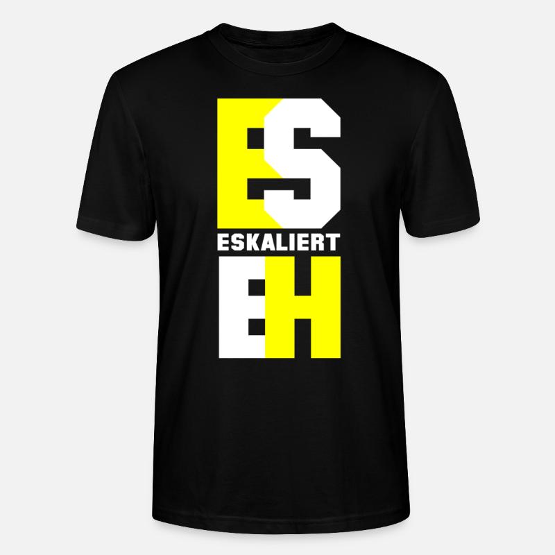Es eskaliert eh - Stanley/Stella Unisex Bio-T-Shirt CRAFTER - Schwarz