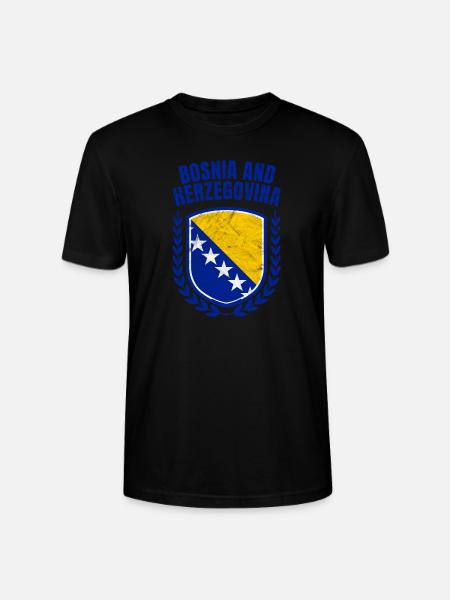 Bosnie-Herzégovine - T-shirt bio CRAFTER Stanley Stella Unisexe - noir