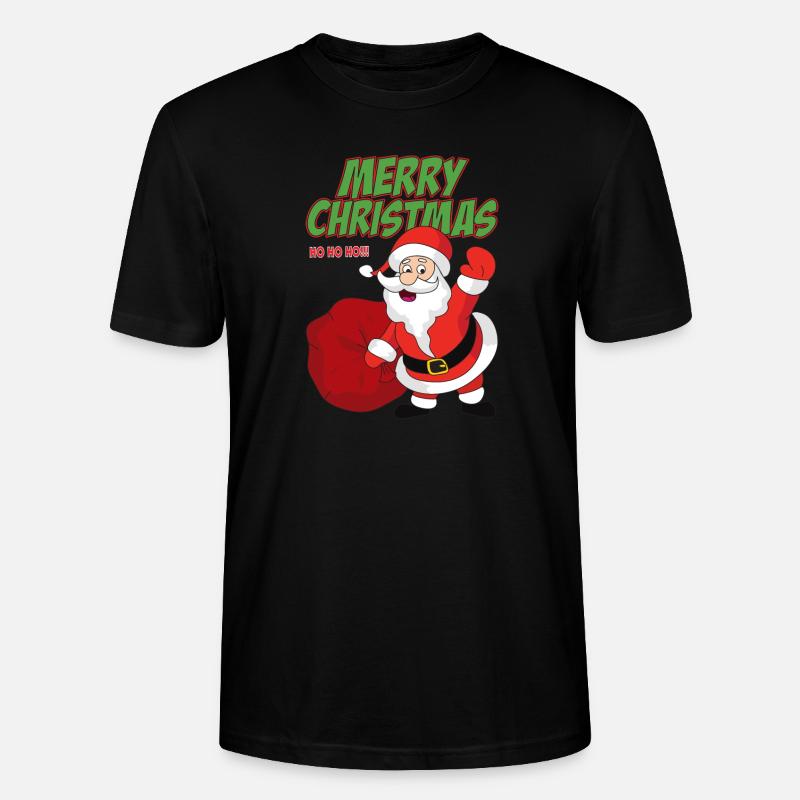 Weihnachtsmann - Stanley/Stella Unisex Bio-T-Shirt CRAFTER - Schwarz