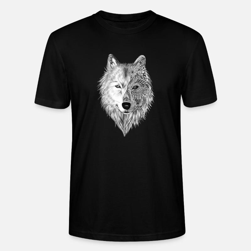 Wolf - Stanley/Stella Unisex Bio-T-Shirt CRAFTER - Schwarz