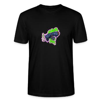 Alien Kush - Stanley/Stella Unisex Bio-T-Shirt CRAFTER - Schwarz - Vorne - Alina (178cm) & Michal (187cm)