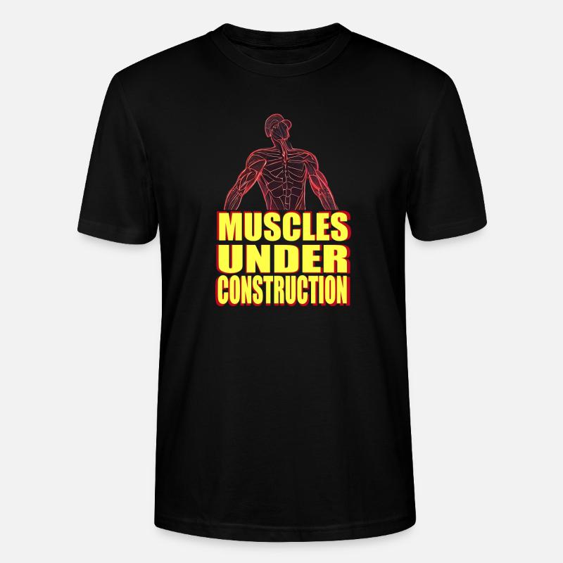 muscles en construction - T-shirt bio CRAFTER Stanley Stella Unisexe - noir