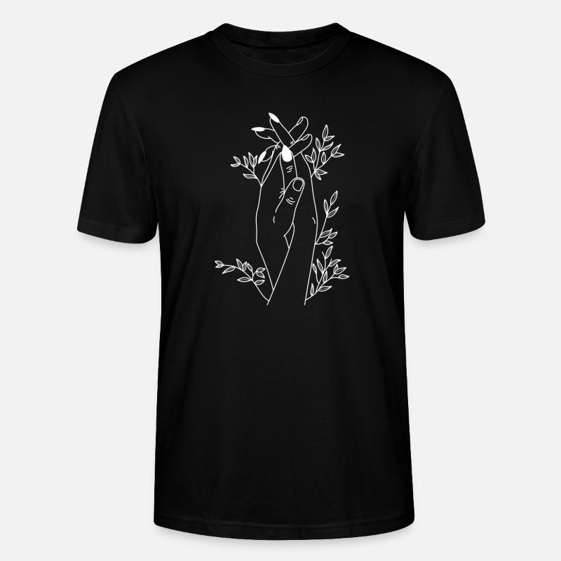 Wachsende Hände - Stanley/Stella Unisex Bio-T-Shirt CRAFTER - Schwarz