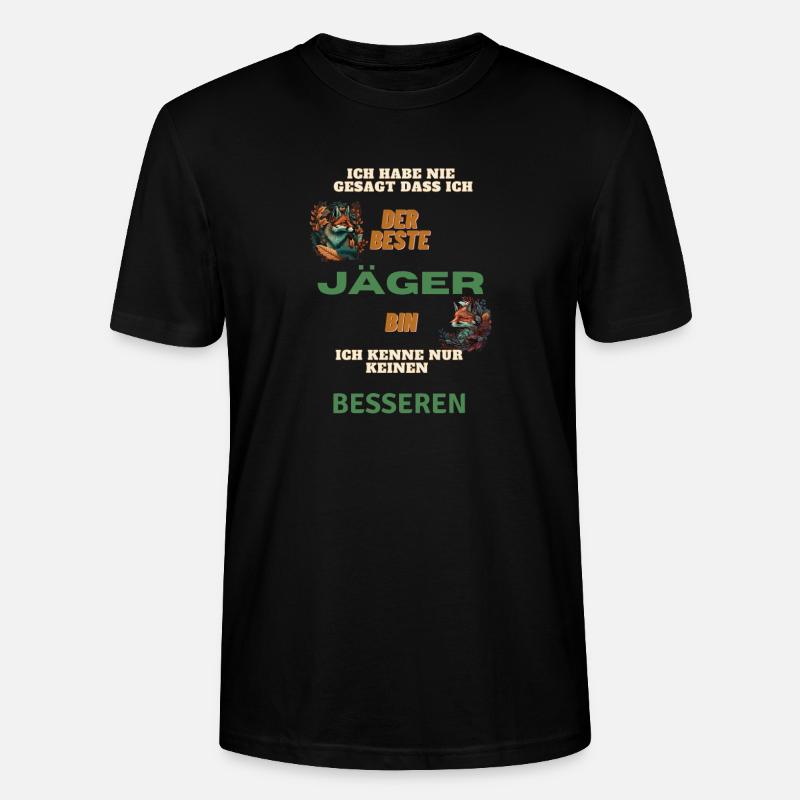 Bester Jäger Geschenk - Stanley/Stella Unisex Bio-T-Shirt CRAFTER - Schwarz