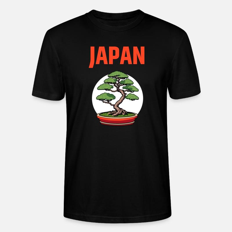 Bonsai Japan Baum - Stanley/Stella Unisex Bio-T-Shirt CRAFTER - Schwarz
