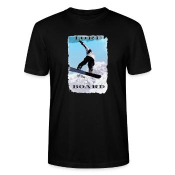 Lord of the Board - Stanley/Stella CRAFTER Unisex Organic T-Shirt - black - Front - Alina (178cm) & Michal (187cm)