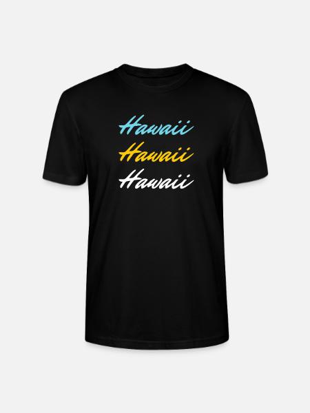 Hawaii farbig - Stanley/Stella Unisex Bio-T-Shirt CRAFTER - Schwarz