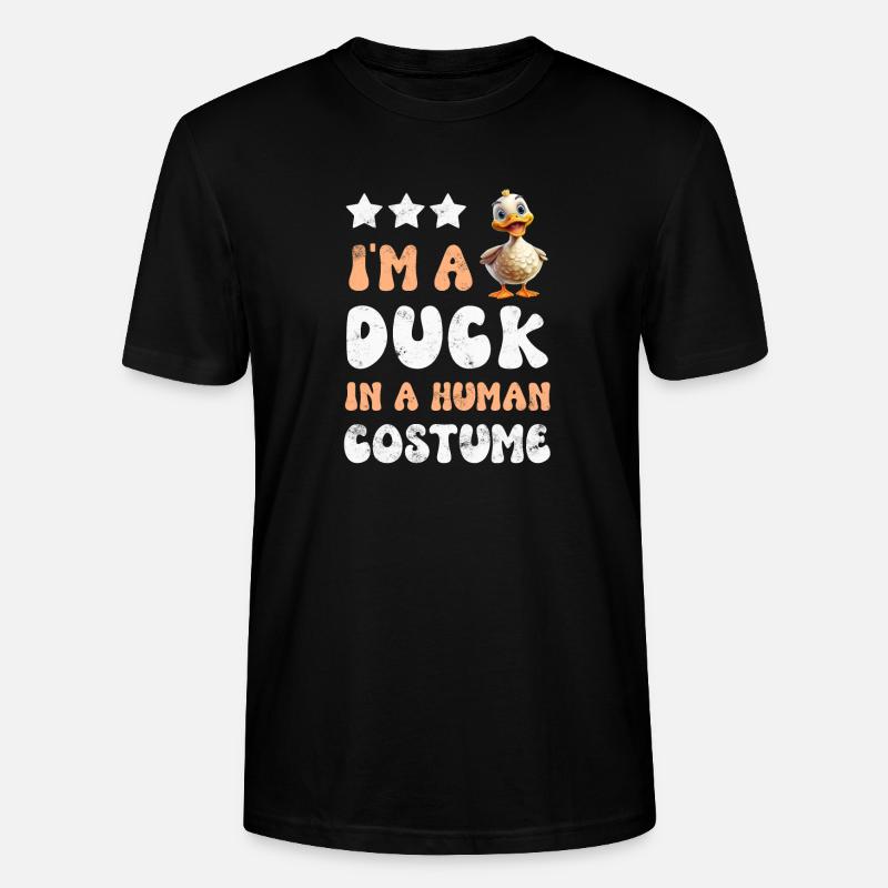Duck ducks - Stanley/Stella CRAFTER Unisex Organic T-Shirt - black